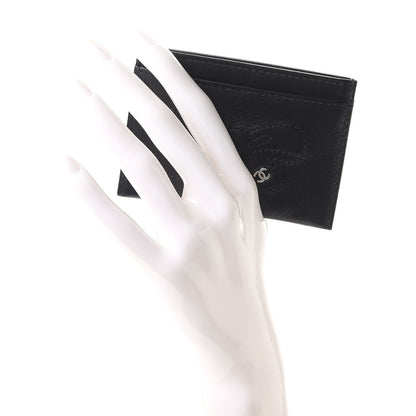 Chanel Lambskin Bow CC Card Holder Black 2 of 7
