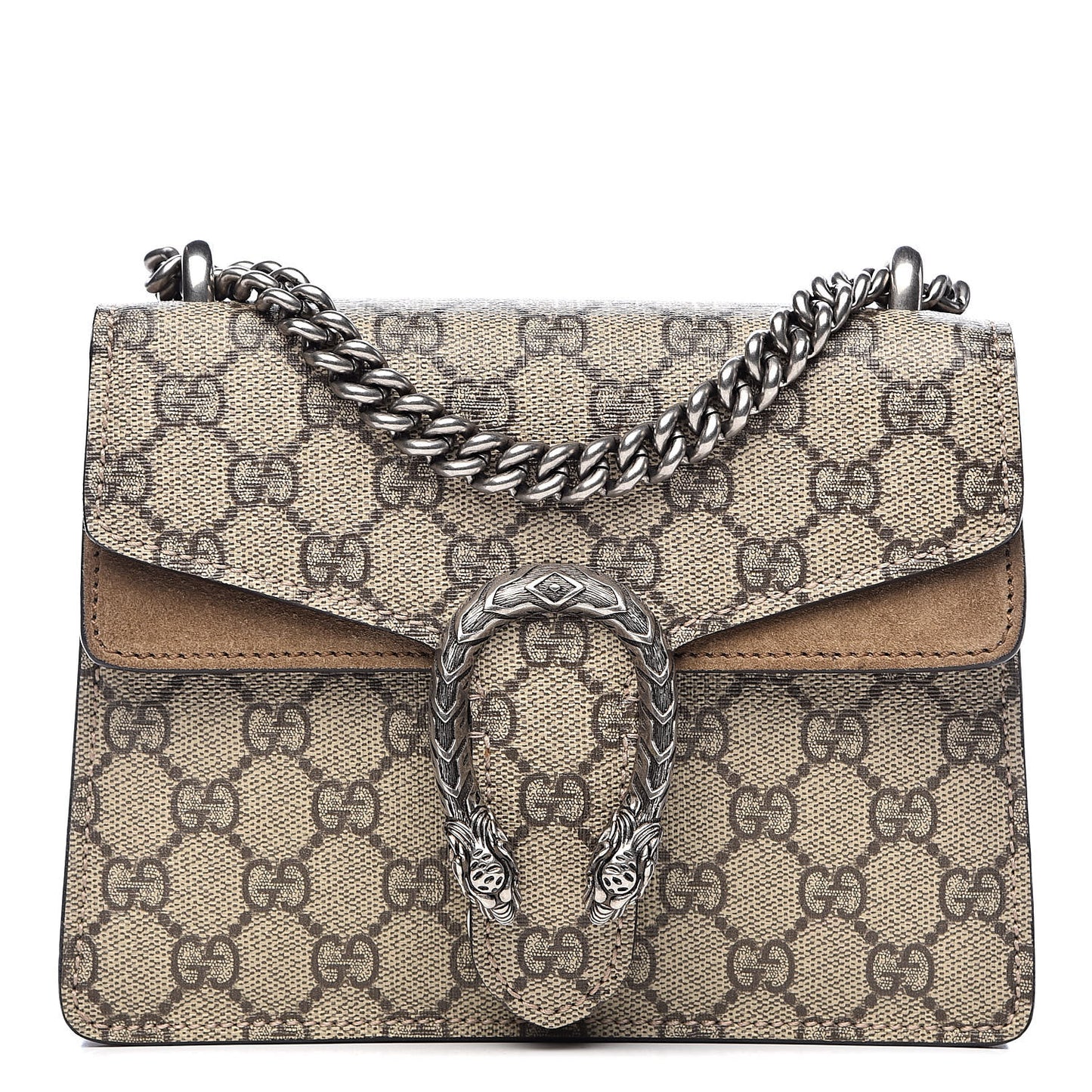 GG Supreme Monogram Mini Dionysus Shoulder Bag Taupe