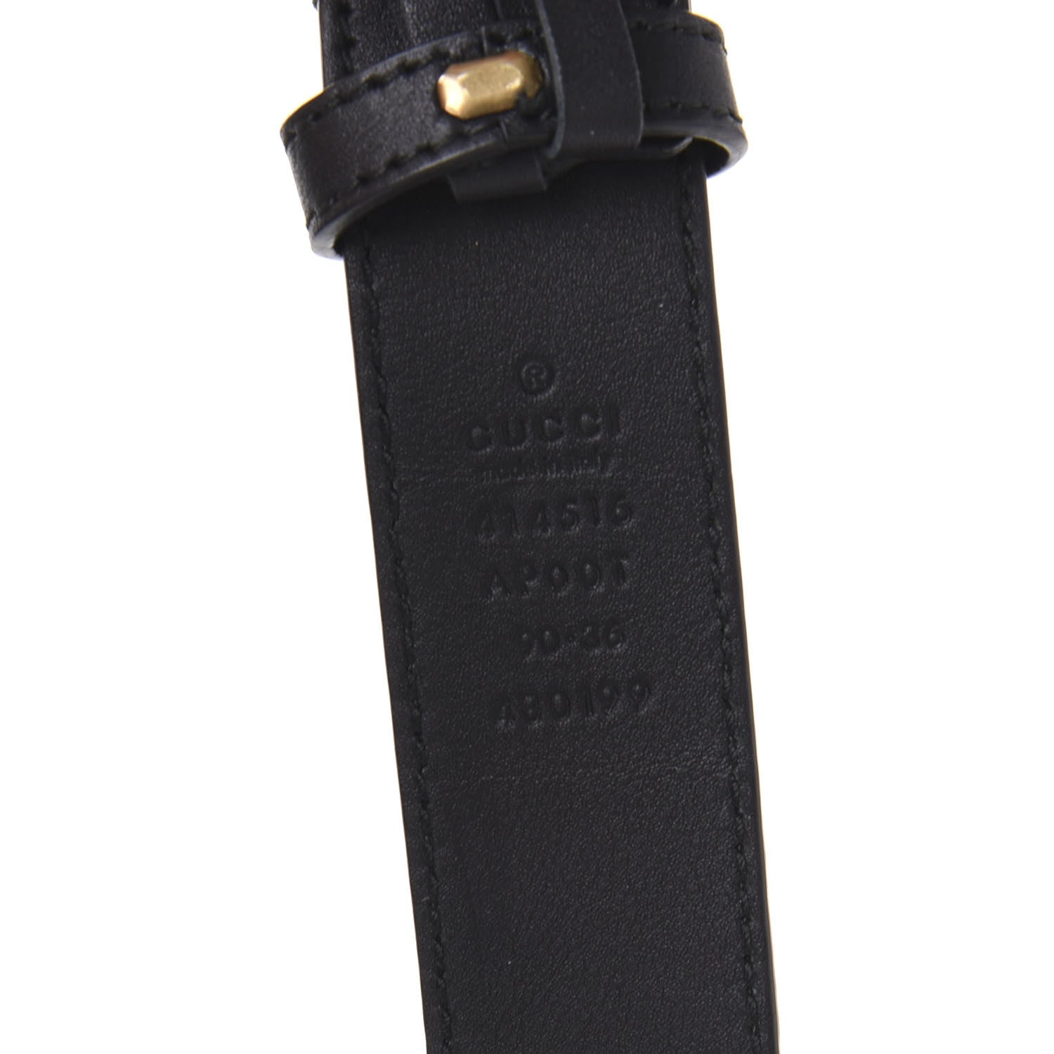 Gucci Calfskin Double G 30mm Belt 90 36 Black 5 of 5
