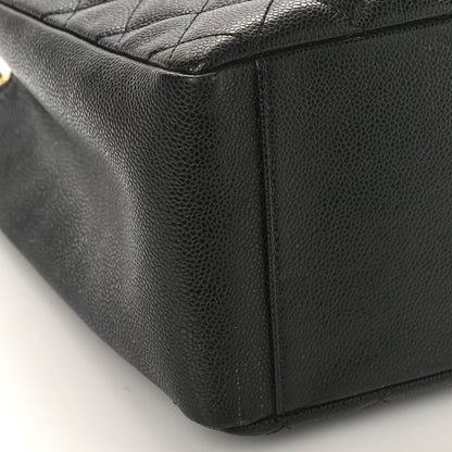 Chanel Caviar Quilted Grand Shopping Tote GST Black 7 of 8