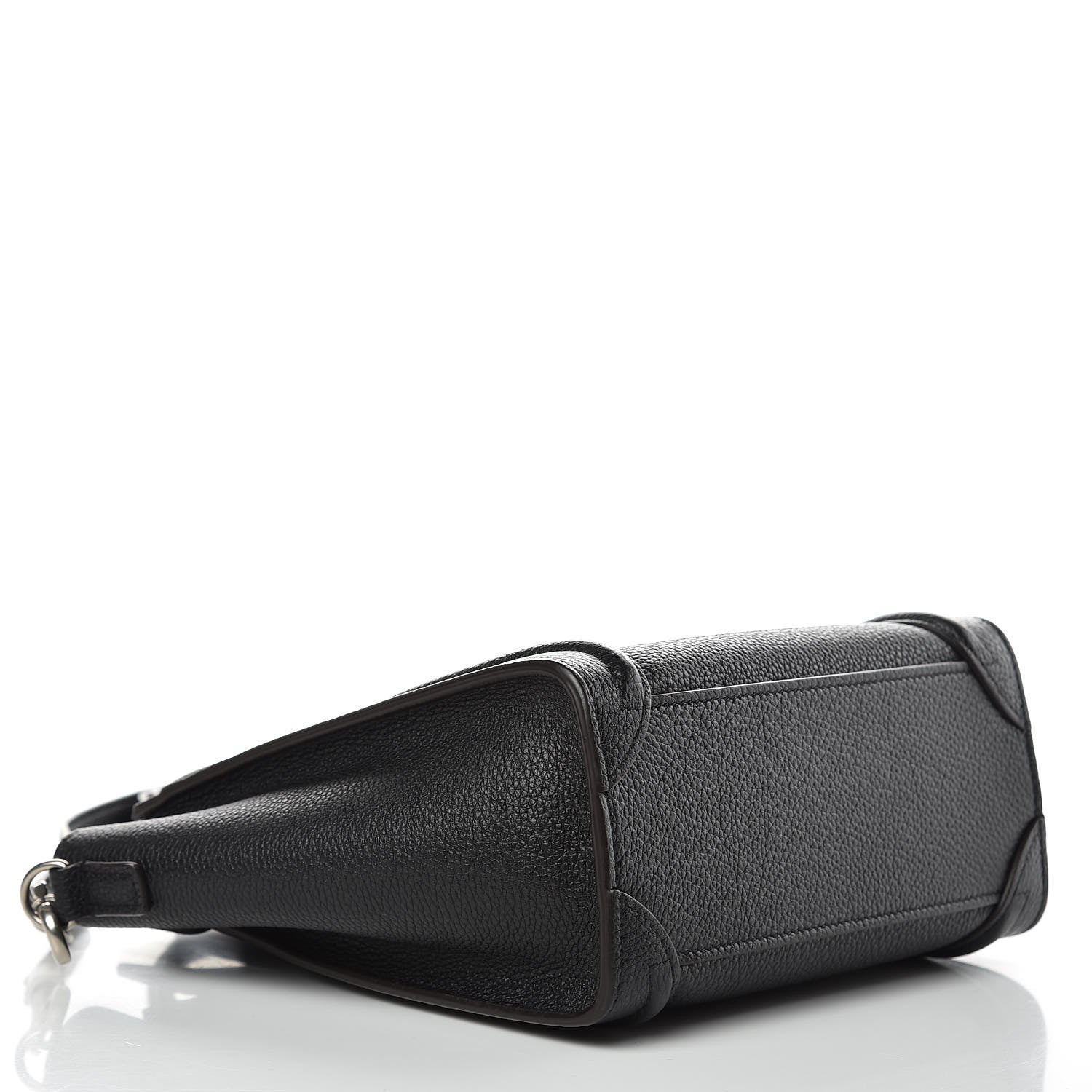 Celine Drummed Calfskin Nano Luggage Black 4 of 8