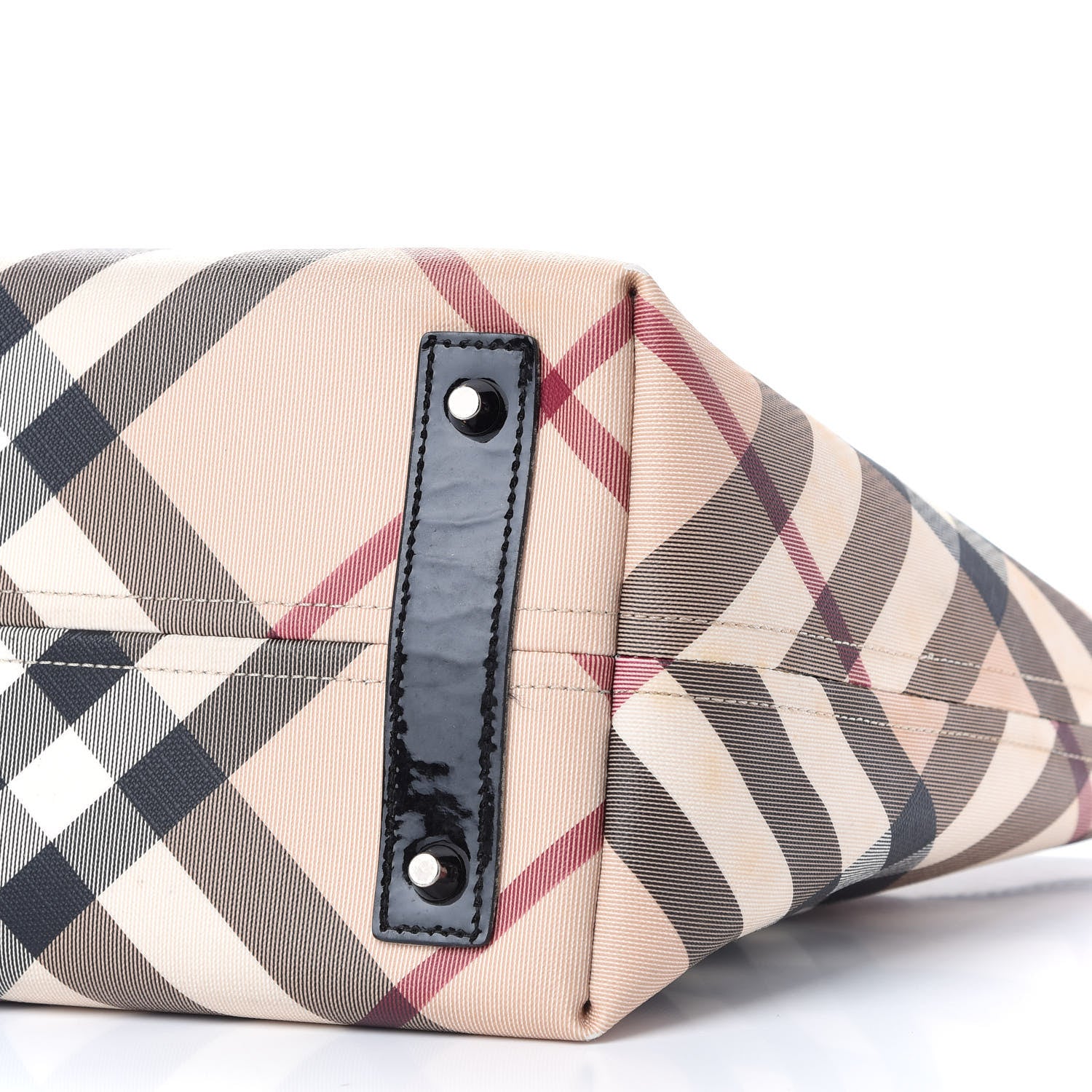 Burberry Supernova Check Small Nickie Tote Black 9 of 10