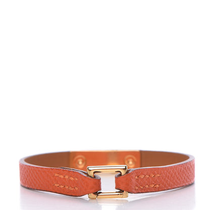 Hermes Epsom Micro Rivale Bracelet S Orange 3 of 7