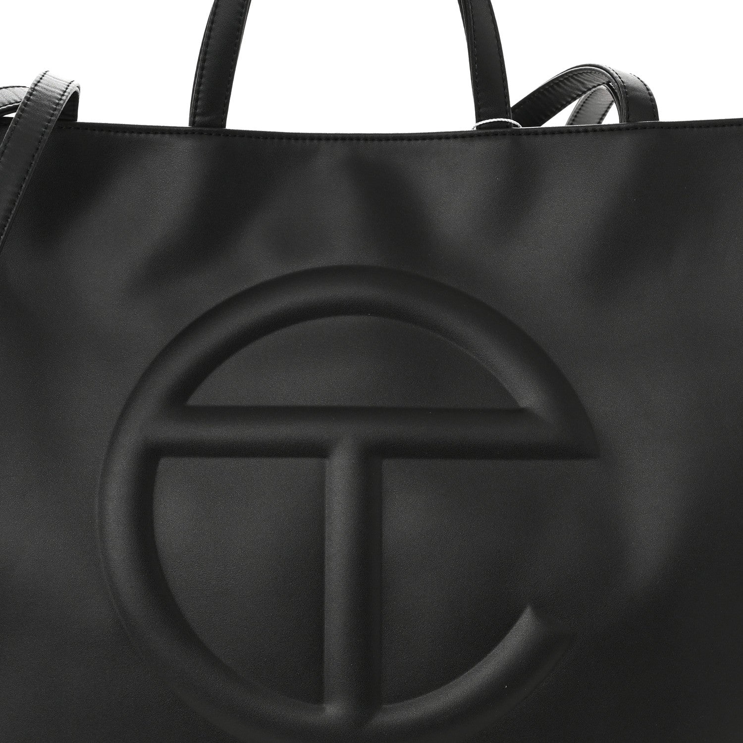 Telfar Vegan Leather Large Shopping Bag Black 8 of 10
