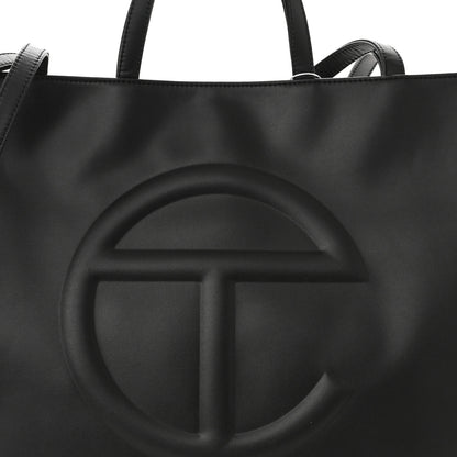 Telfar Vegan Leather Large Shopping Bag Black 8 of 10