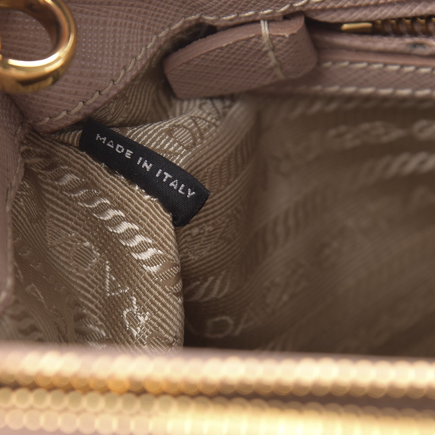 Prada Saffiano Small Galleria Double Zip Tote Cammeo 9 of 19