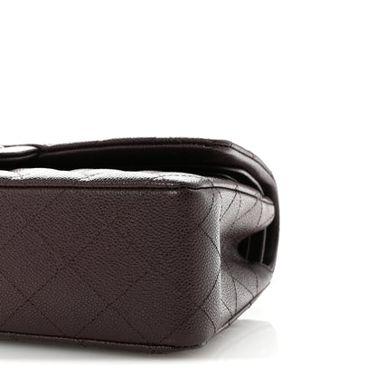 Chanel Caviar Quilted Medium Double Flap Dark Brown 10 of 11