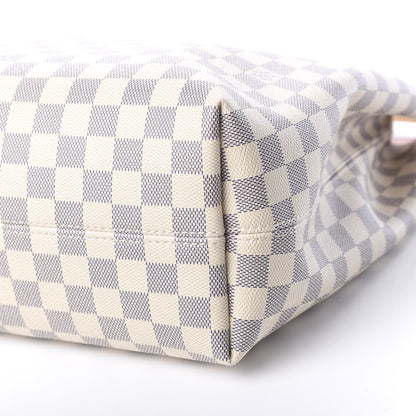 Louis Vuitton Damier Azur Graceful MM Rose Ballerine 9 of 11