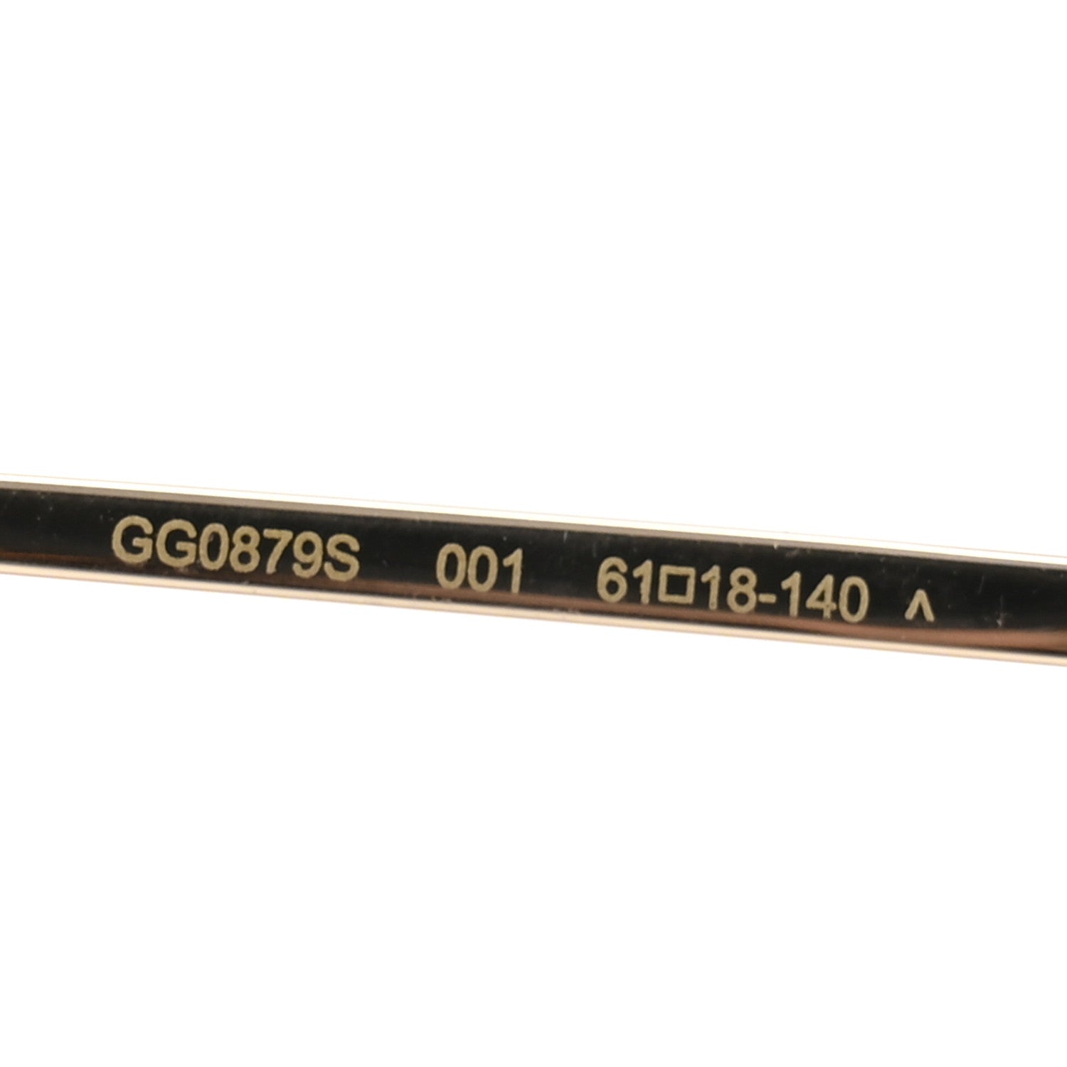 Gucci Metal Horsebit Square Frame Sunglasses GG0879S Gold 6 of 9