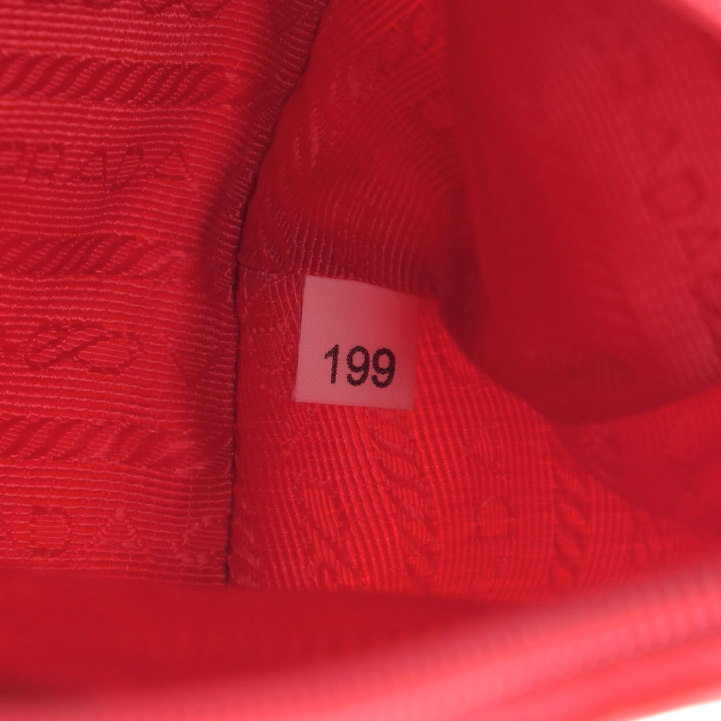 Tessuto Nylon Pochette Bag Rosso