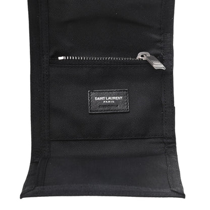 Saint Laurent Nylon Print Bandana Tiny Buffalo Wallet Black 5 of 8