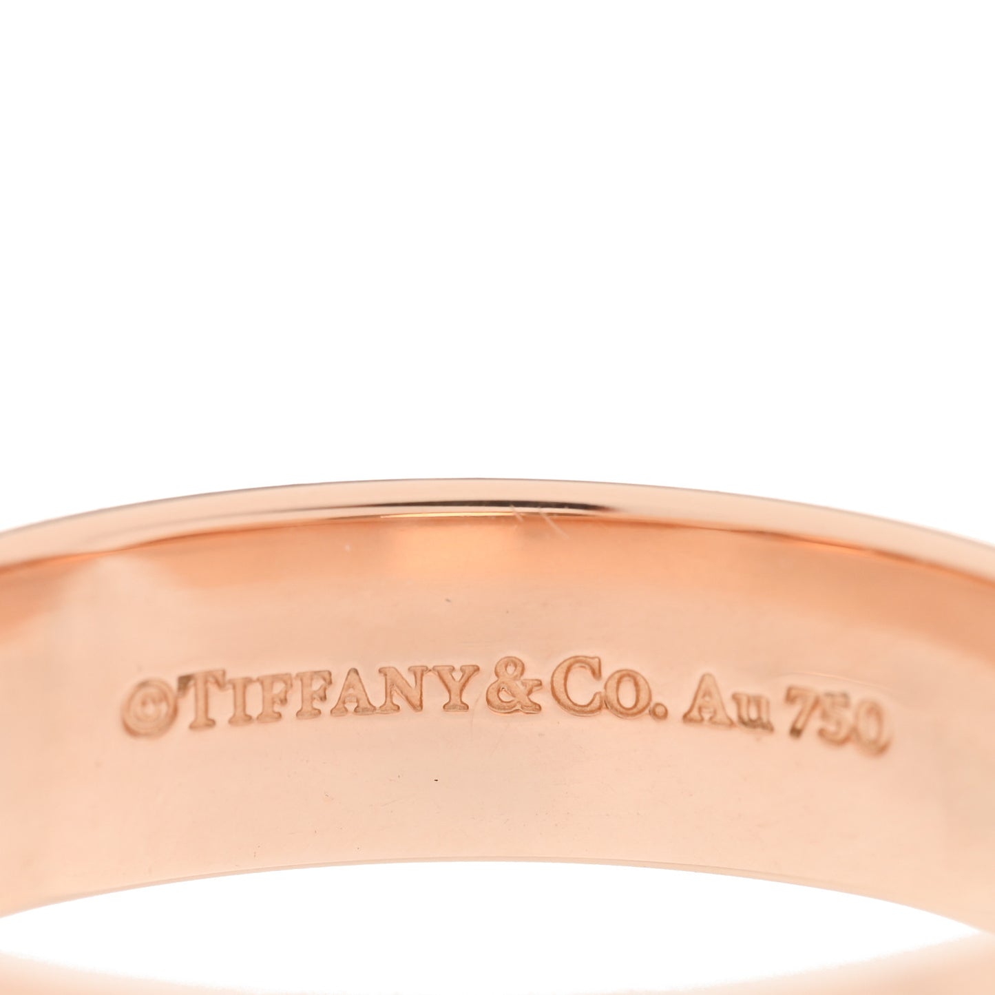 18K Rose Gold Wide Nesting Band Ring 58 8.25