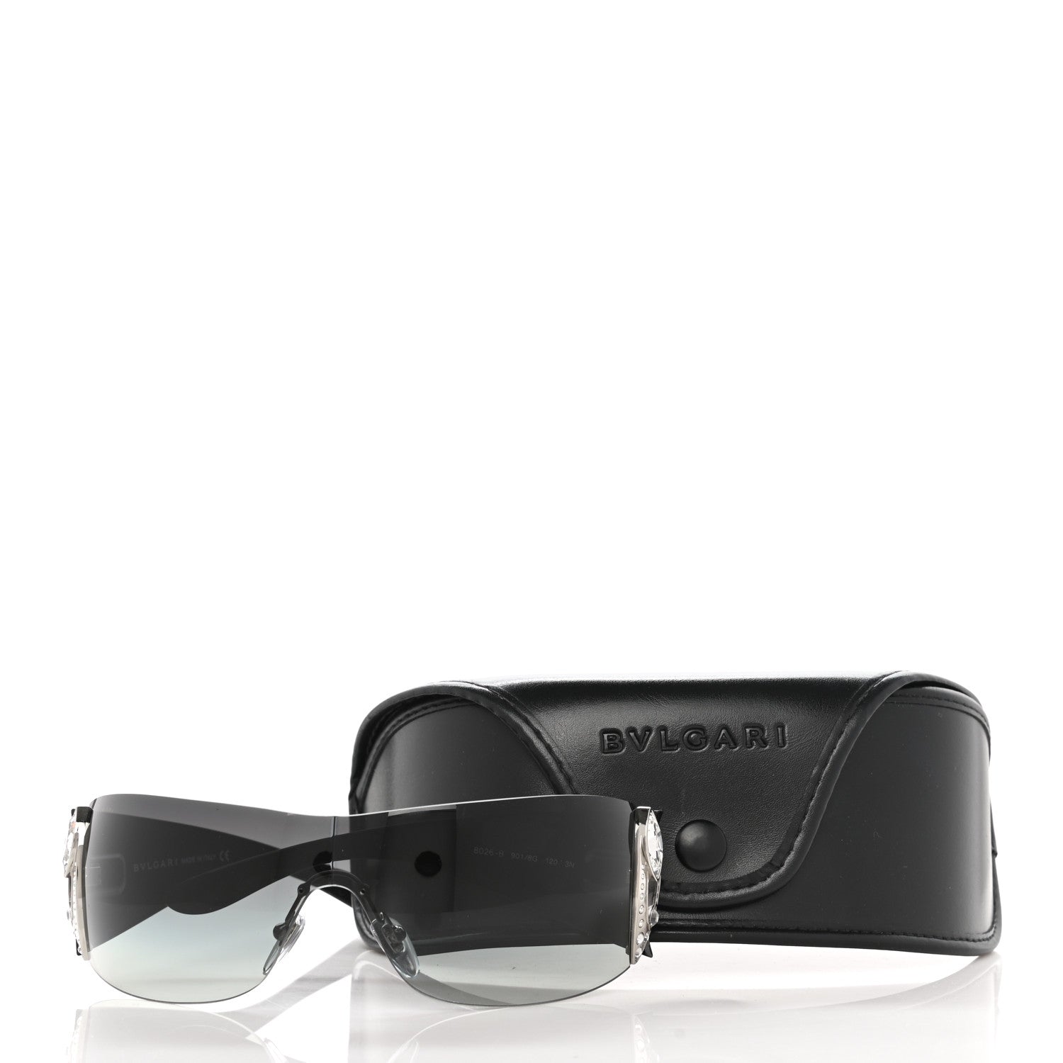 Bulgari Crystal Sunglasses 8026-B Black 9 of 9