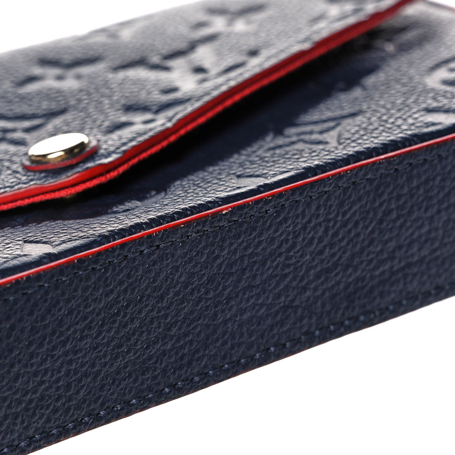 Louis Vuitton Empreinte Pochette Felicie Chain Wallet Marine Rouge 11 of 13