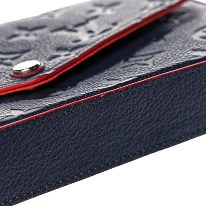 Louis Vuitton Empreinte Pochette Felicie Chain Wallet Marine Rouge 11 of 13