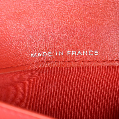 Chanel Perforated Lambskin Quilted Flap Wallet Red 7 of 20