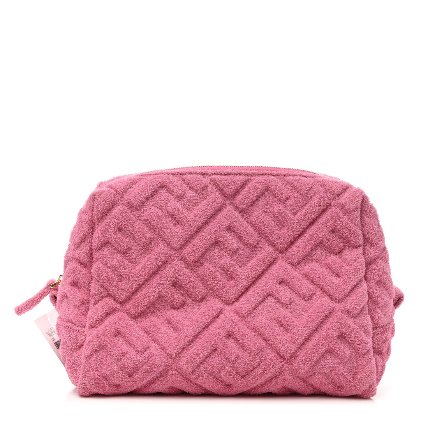 Terry Cloth Vitello Century Matte FF 1974 Embossed Medium Trapezoid Beauty Pouch Lollypop