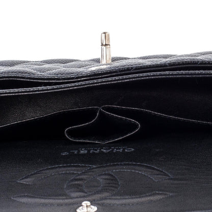 Chanel Caviar Quilted Medium Double Flap Black 9 of 10