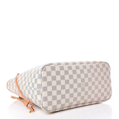 Louis Vuitton Damier Azur Neo Neverfull MM Rose Ballerine 4 of 10
