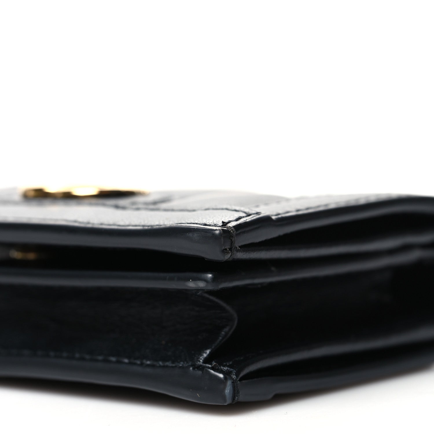 Gucci Calfskin GG Matelasse Card Case Wallet Black 8 of 10