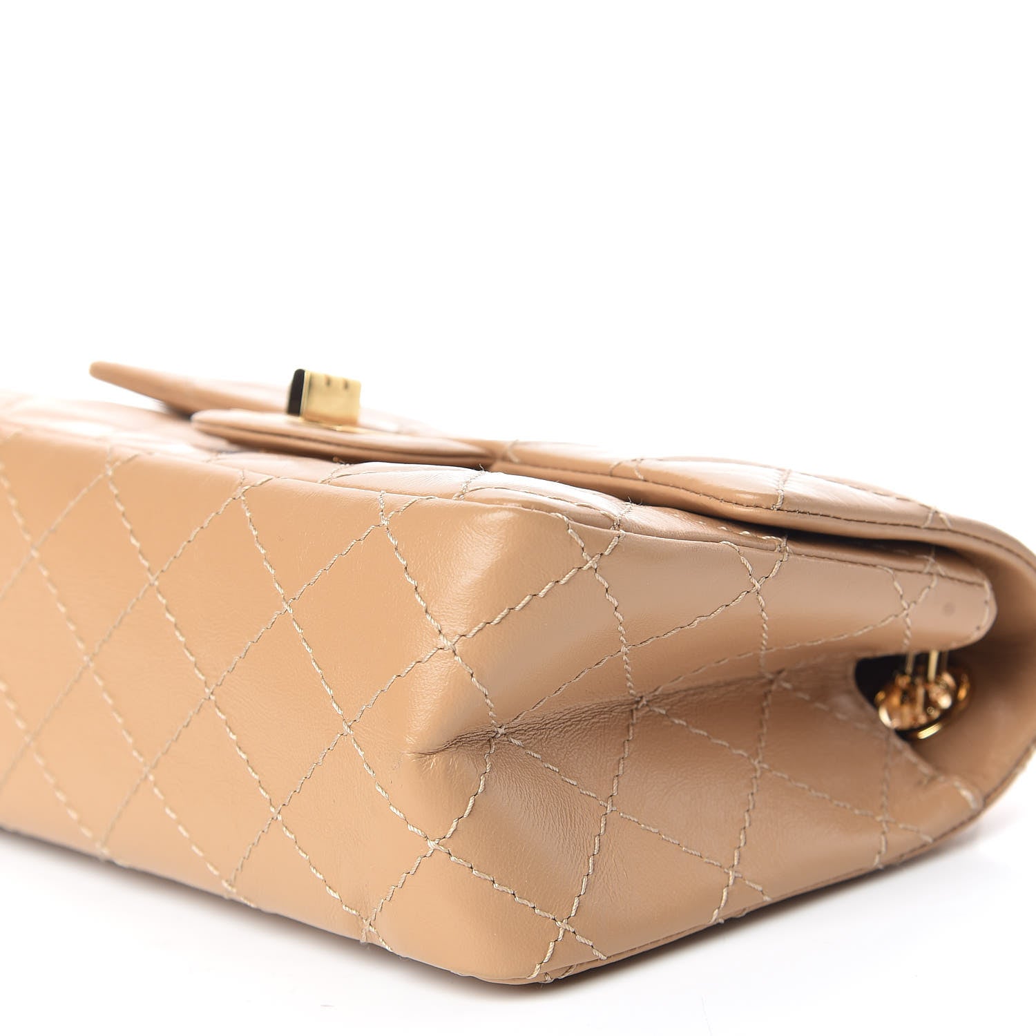 Chanel Aged Calfskin Quilted 2.55 Reissue Mini Flap Beige 6 of 9