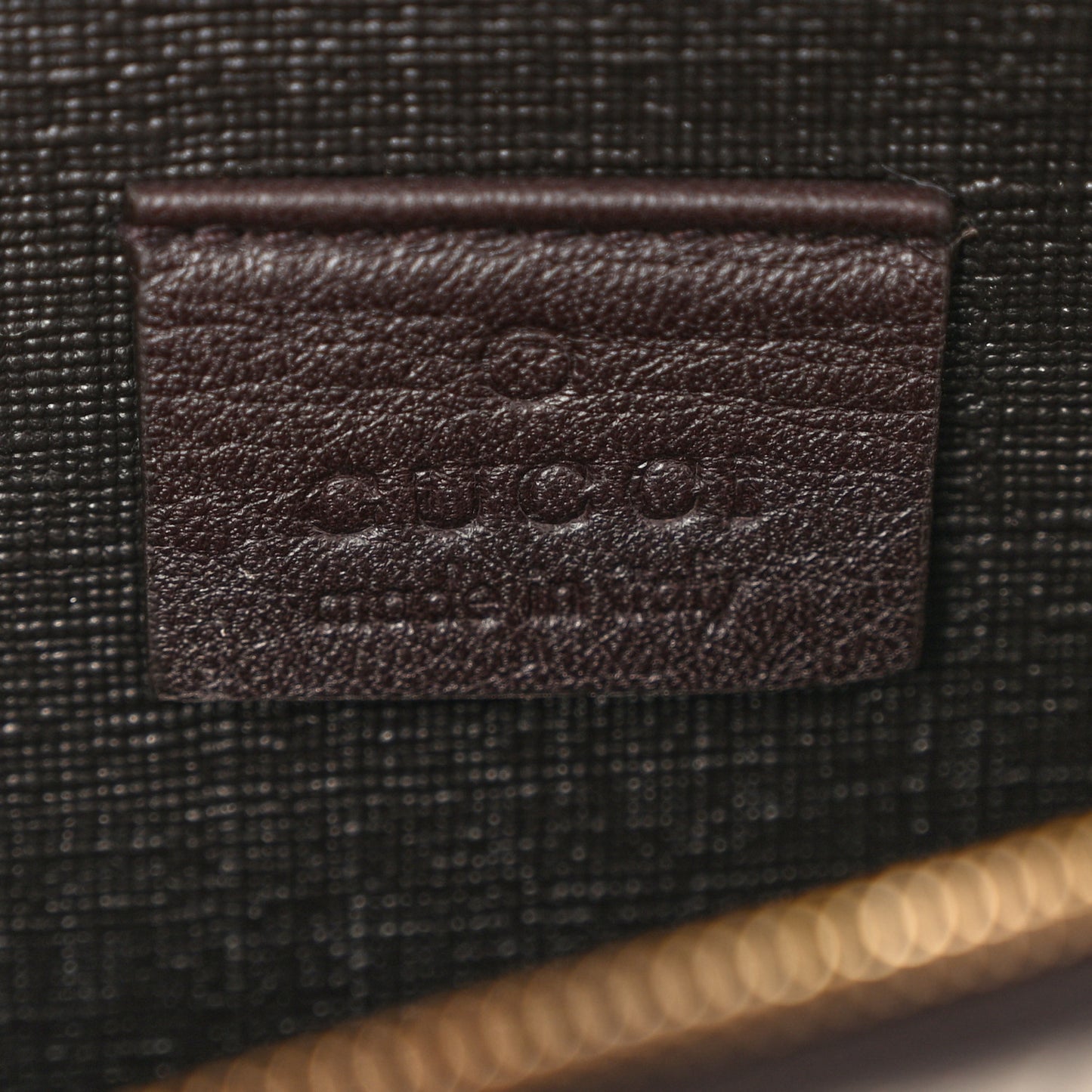 GG Supreme Monogram GG Pierce Chain Clutch Wallet Beige Ebony Black