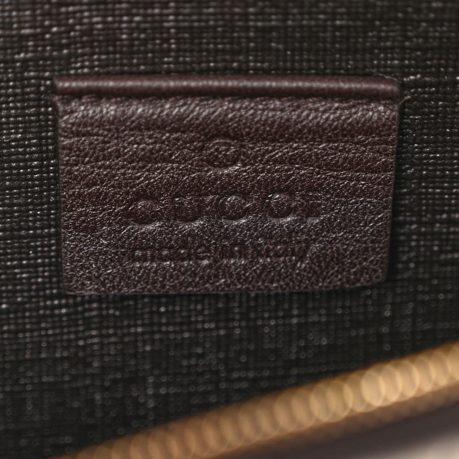 Gucci GG Supreme Monogram GG Pierce Chain Clutch Wallet Beige Ebony Black 5 of 10