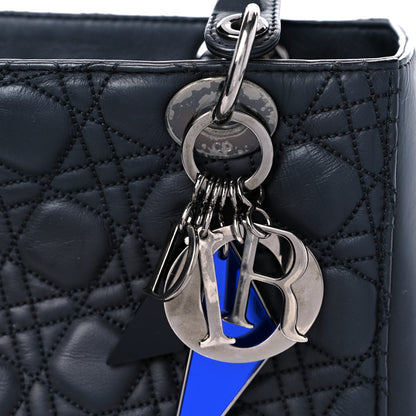Christian Dior Calfskin Cannage Medium Anselm Reyle Lady Dior Black 12 of 13
