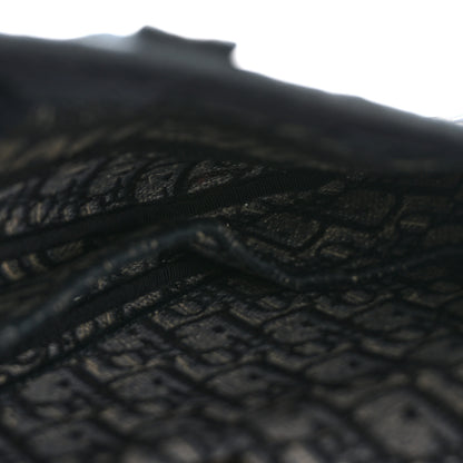 Christian Dior Oblique Embroidered Saddle Bag Blue 5 of 14
