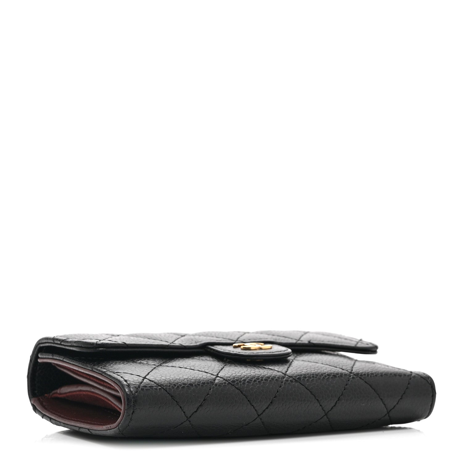 Chanel Caviar Quilted Medium Flap Wallet Black 4 of 12