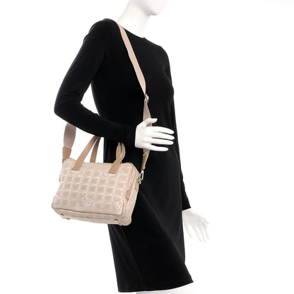 Chanel Nylon Small Travel Tote Beige 2 of 13