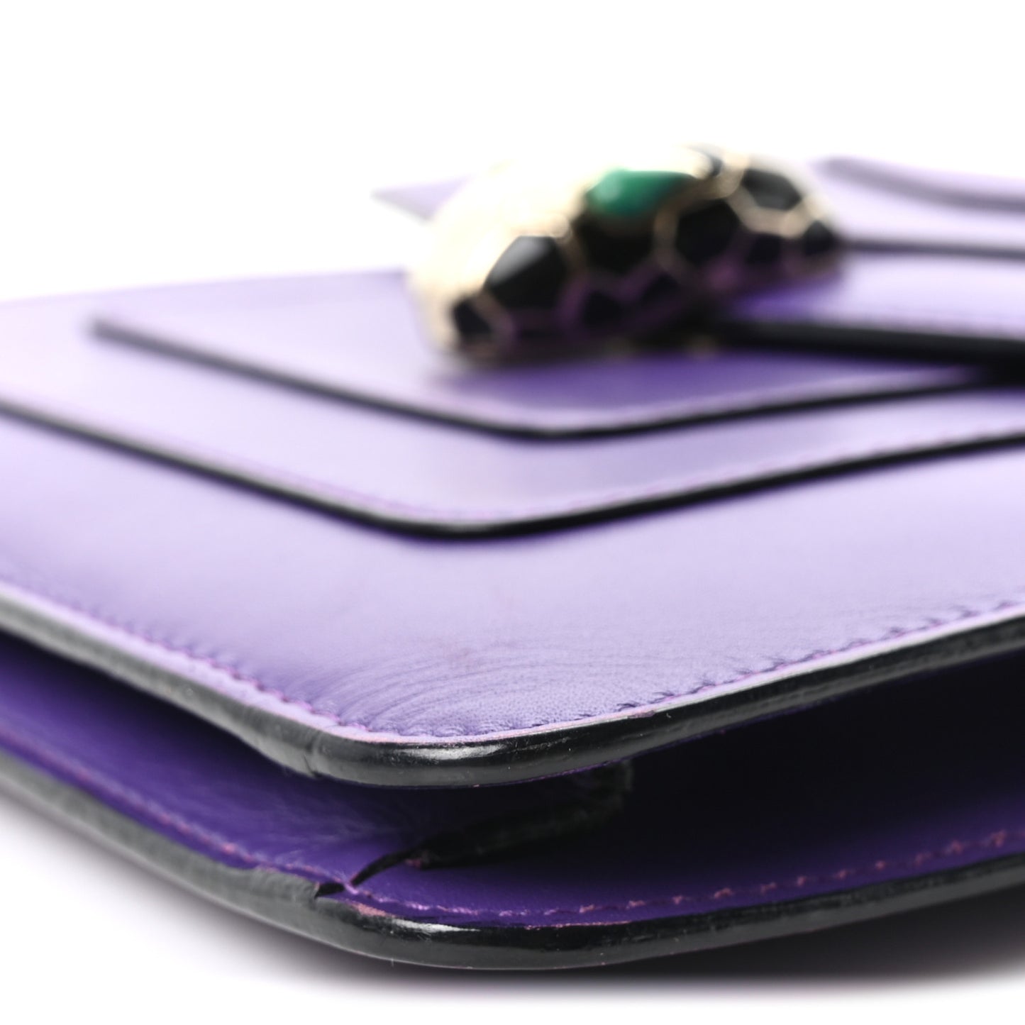 Calfskin Small Serpenti Forever Snake Strap Crossbody Bag Amethyst