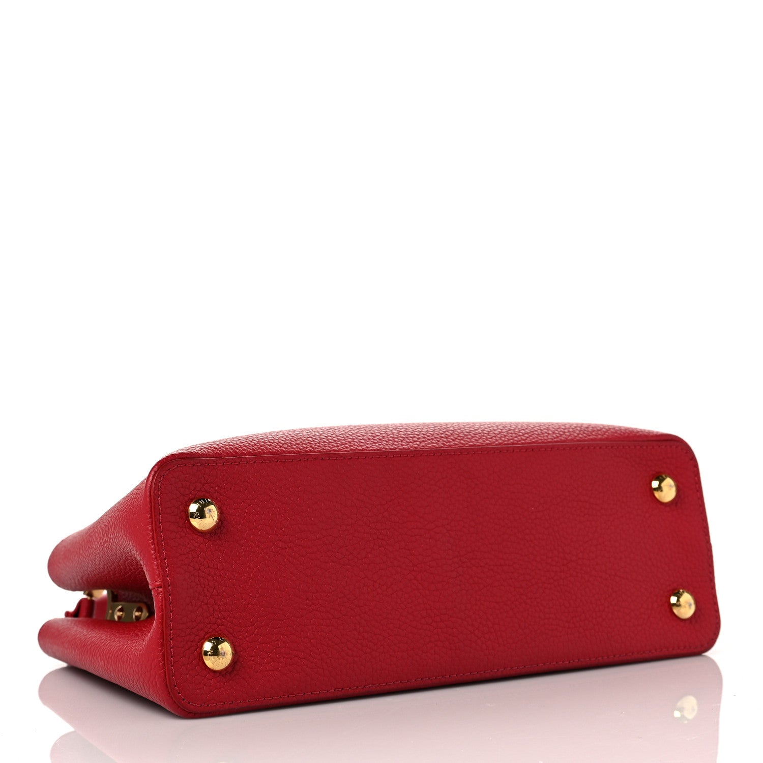 Louis Vuitton Taurillon Capucines PM Scarlet 3 of 9