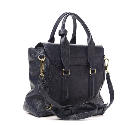 3.1 Phillip Lim 3.1 Textured Calfskin Medium Pashli Satchel Ink 2 of 13