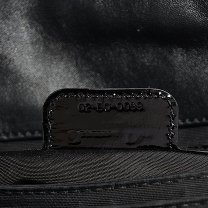 Christian Dior Patent Cannage New Lock Flap Bag Black 7 of 7