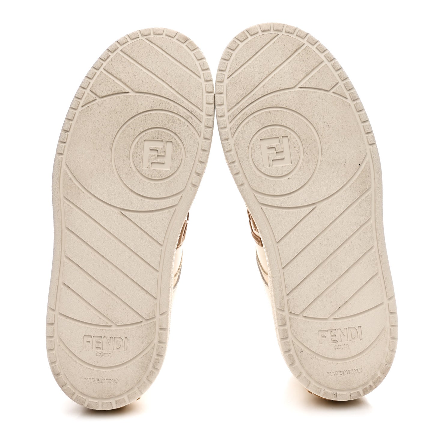 Calfskin Mink Fur Fendi Match 55mm Platform Sneakers 36 White