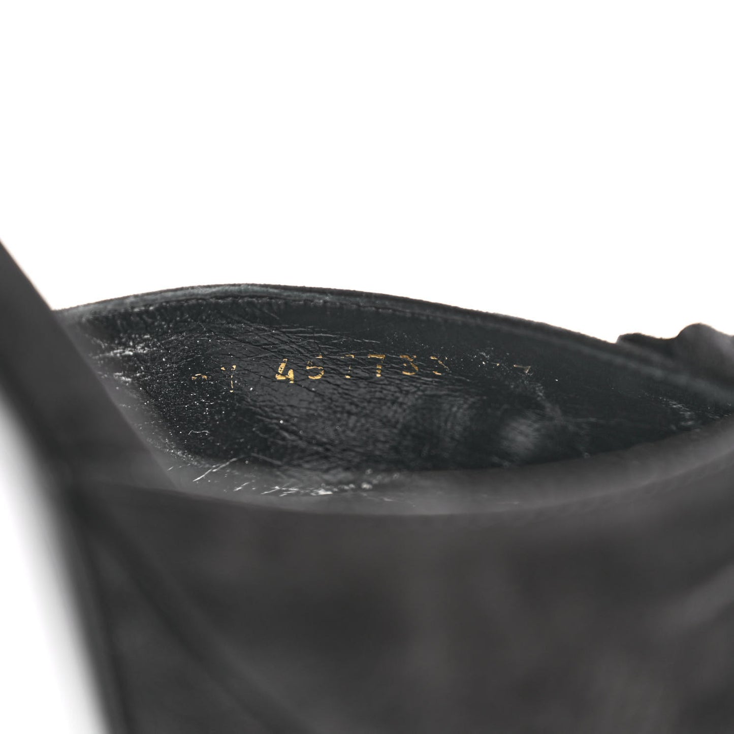 Suede Bianca 85 Platform Sandals 37 Black