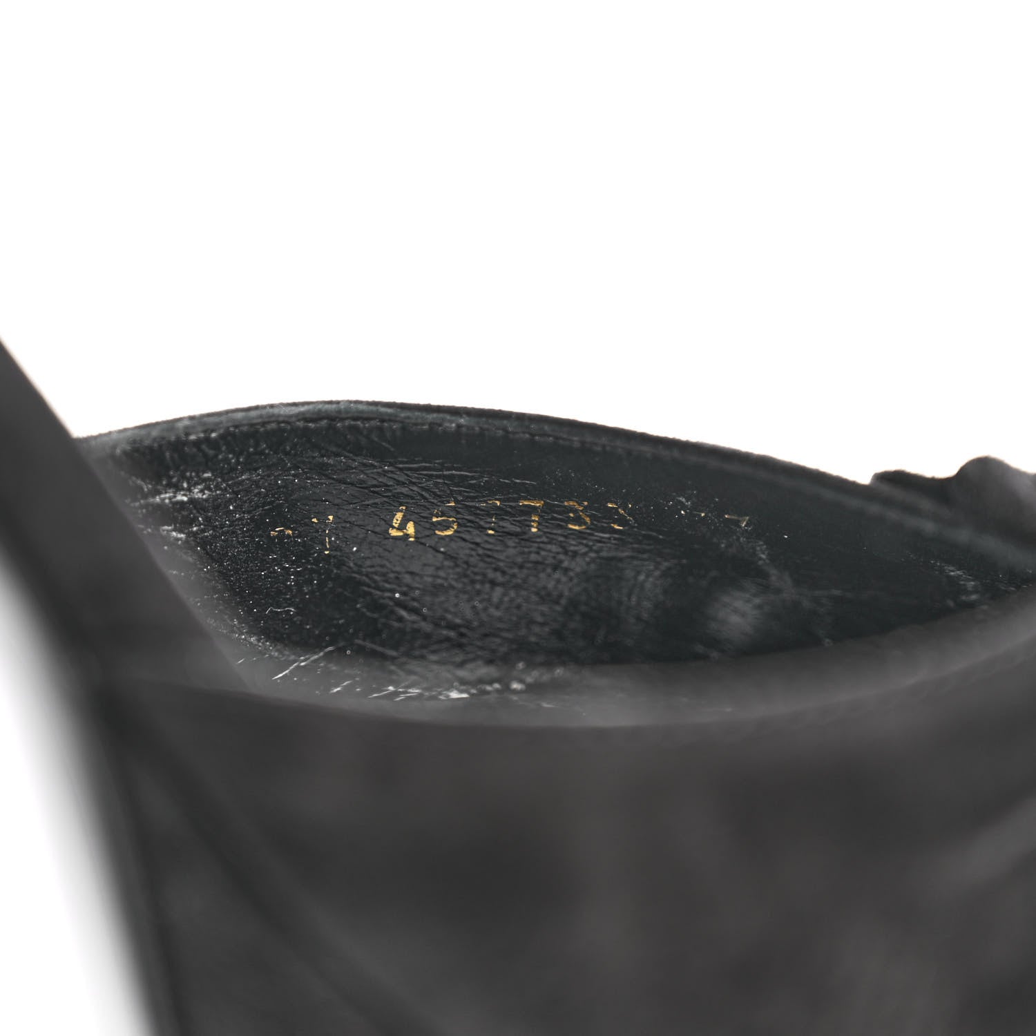 Saint Laurent Suede Bianca 85 Platform Sandals 37 Black 9 of 13