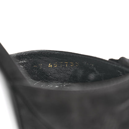 Saint Laurent Suede Bianca 85 Platform Sandals 37 Black 9 of 13
