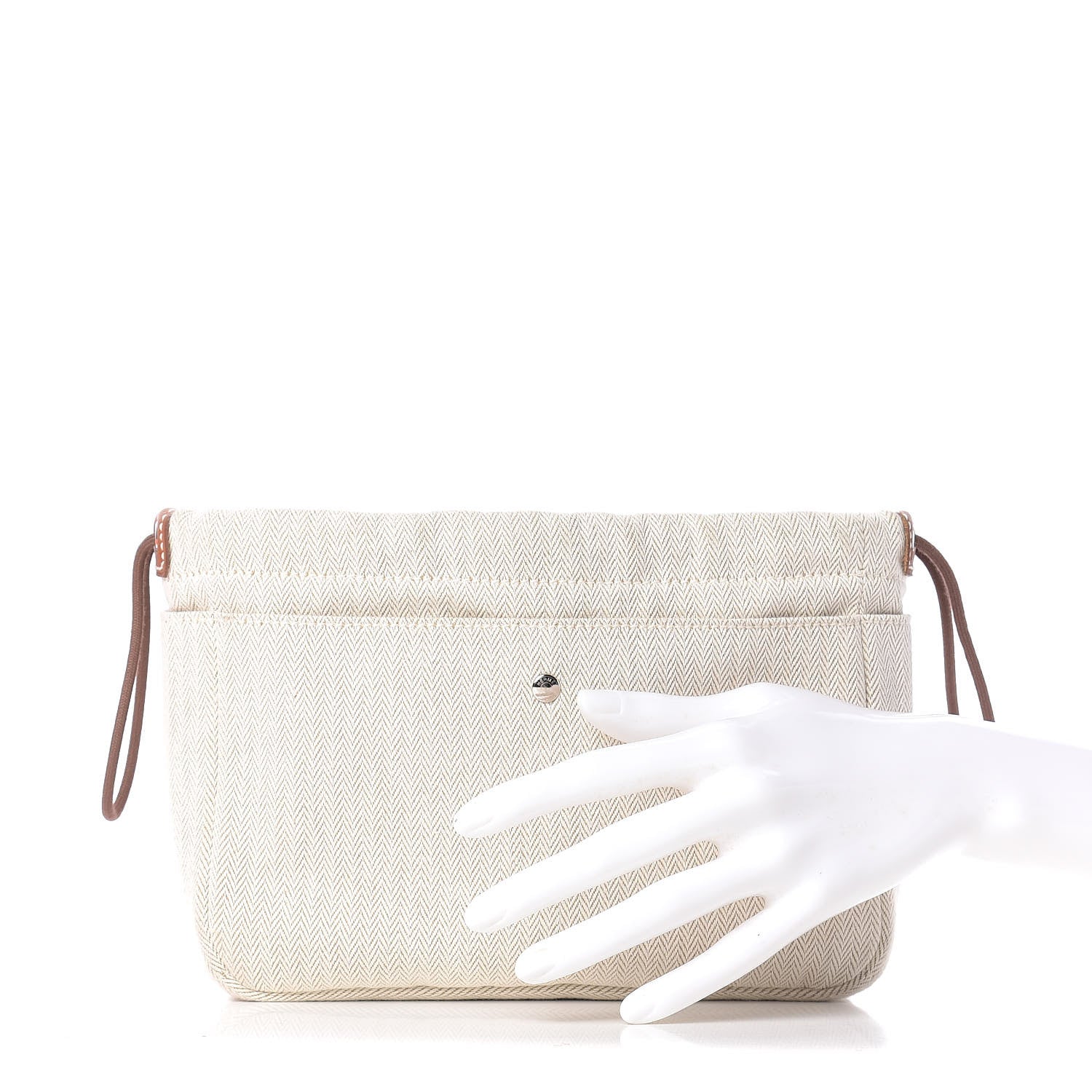 Hermes Canvas Barenia Fourbi 20 PM Pouch Naturel Fauve 2 of 9