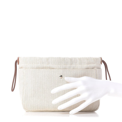 Hermes Canvas Barenia Fourbi 20 PM Pouch Naturel Fauve 2 of 9