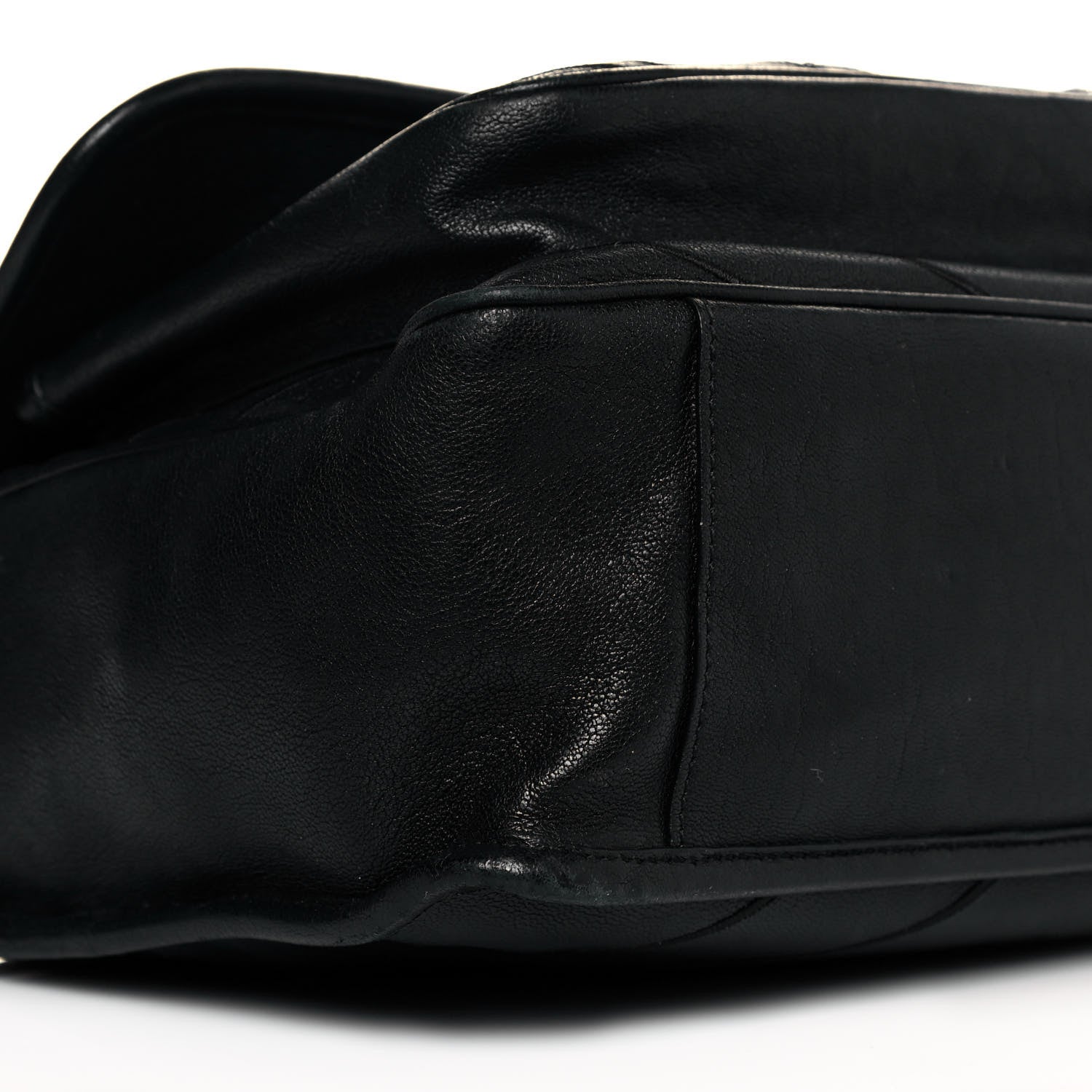 Saint Laurent Calfskin Matelasse Monogram Microstud Medium Niki Chain Satchel Black 8 of 10