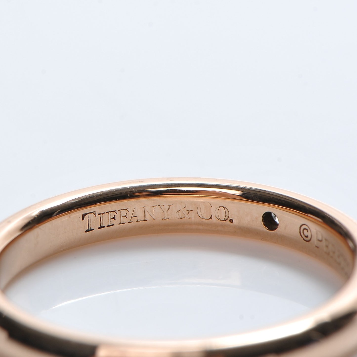18K Rose Gold Diamond Elsa Peretti Band Ring 53 6.25