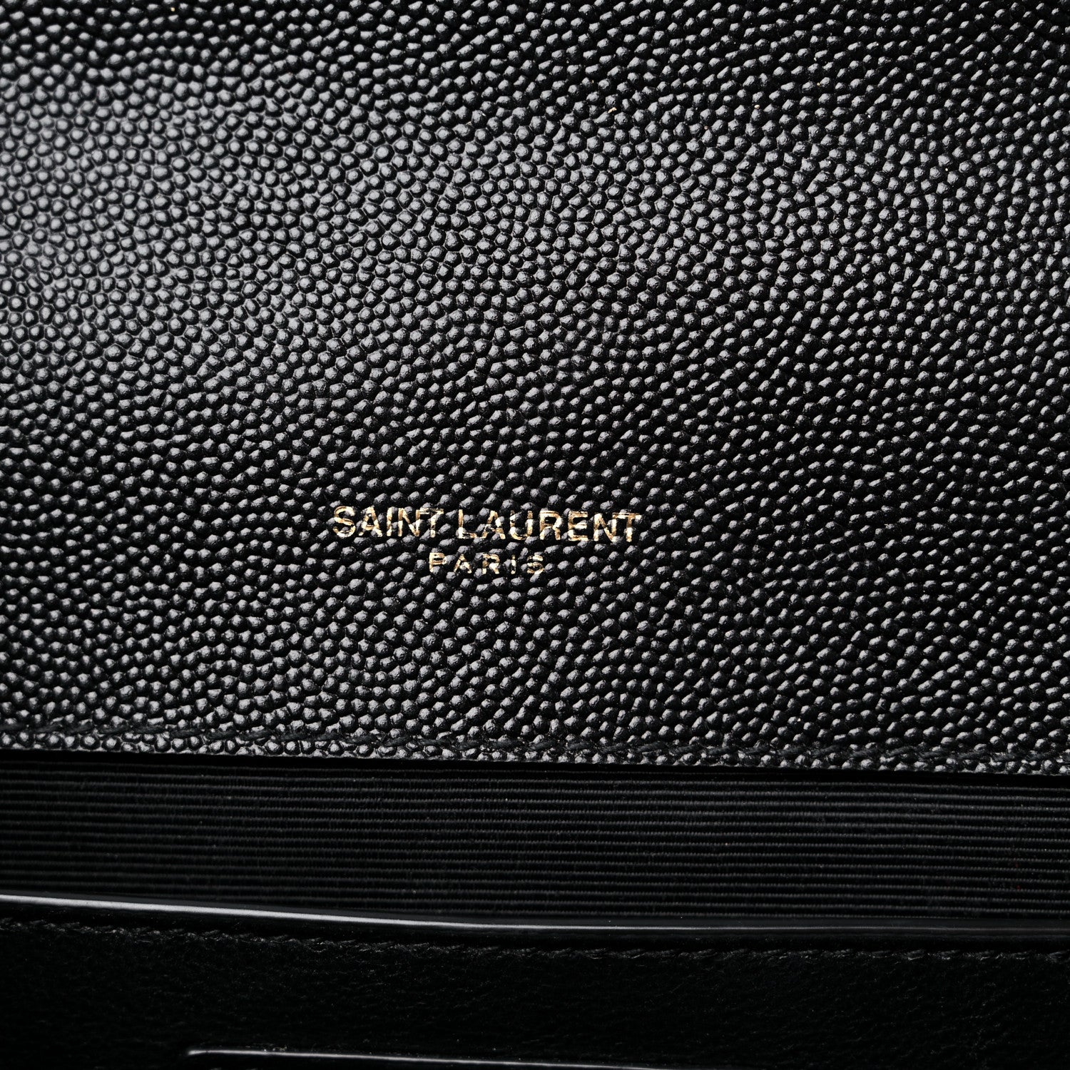Saint Laurent Grain De Poudre Textured Mixed Matelasse Triquilt Medium Monogram Satchel Black 6 of 13
