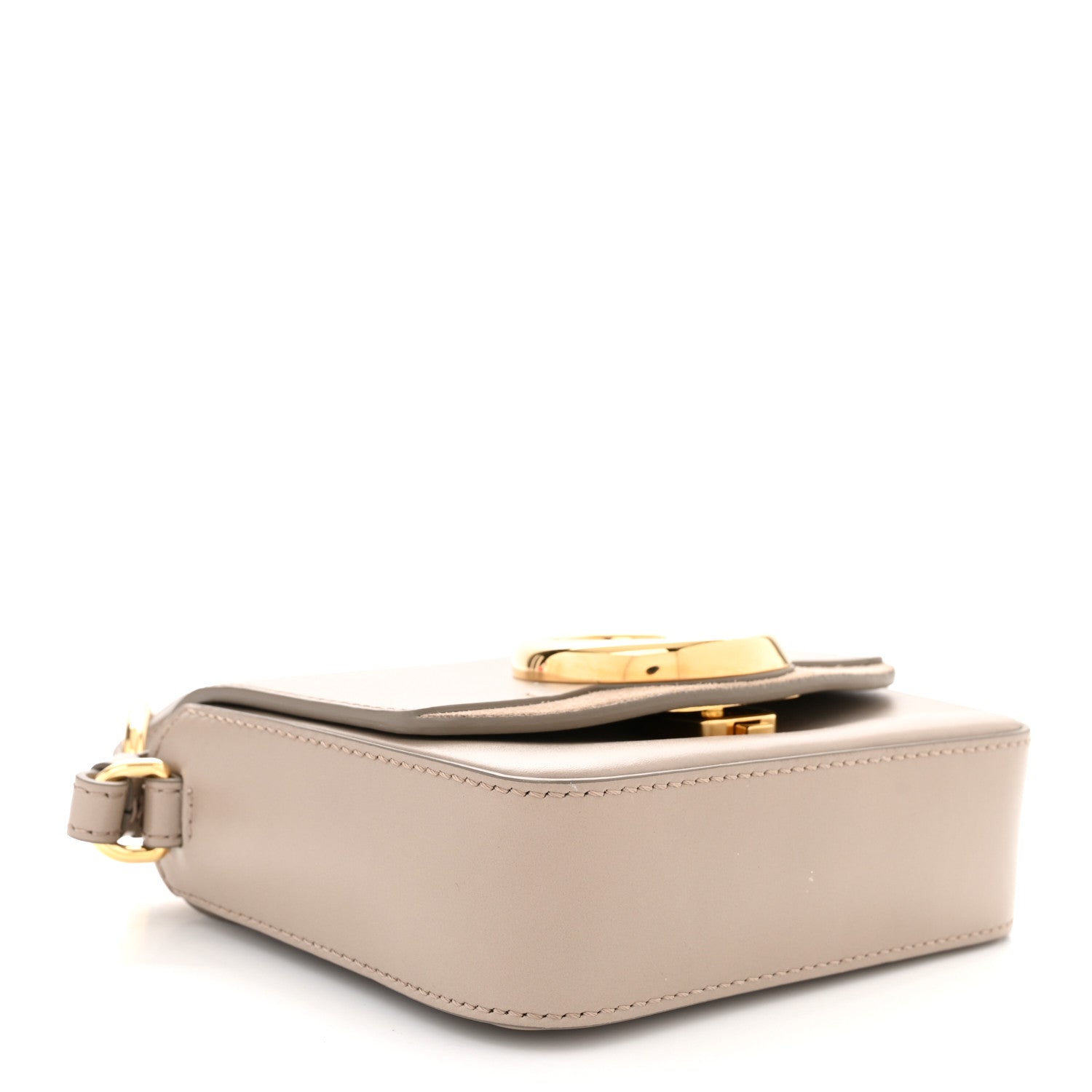 Chloe Shiny Calfskin Suede Mini C Double Carry Motty Grey 4 of 11