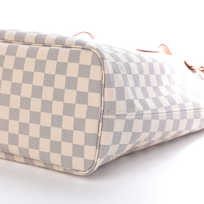 Louis Vuitton Damier Azur Neo Neverfull MM Rose Ballerine 11 of 11