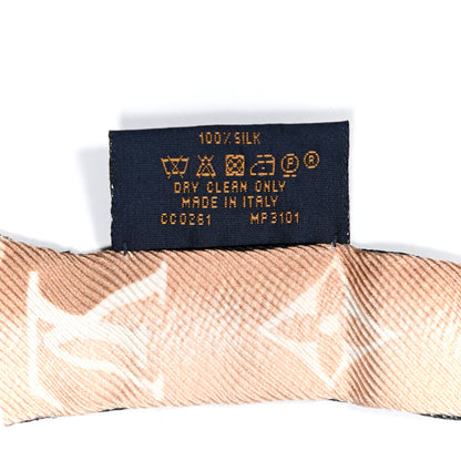 Louis Vuitton Silk Monogram Vuittamins Bandeau 3D Black 4 of 4