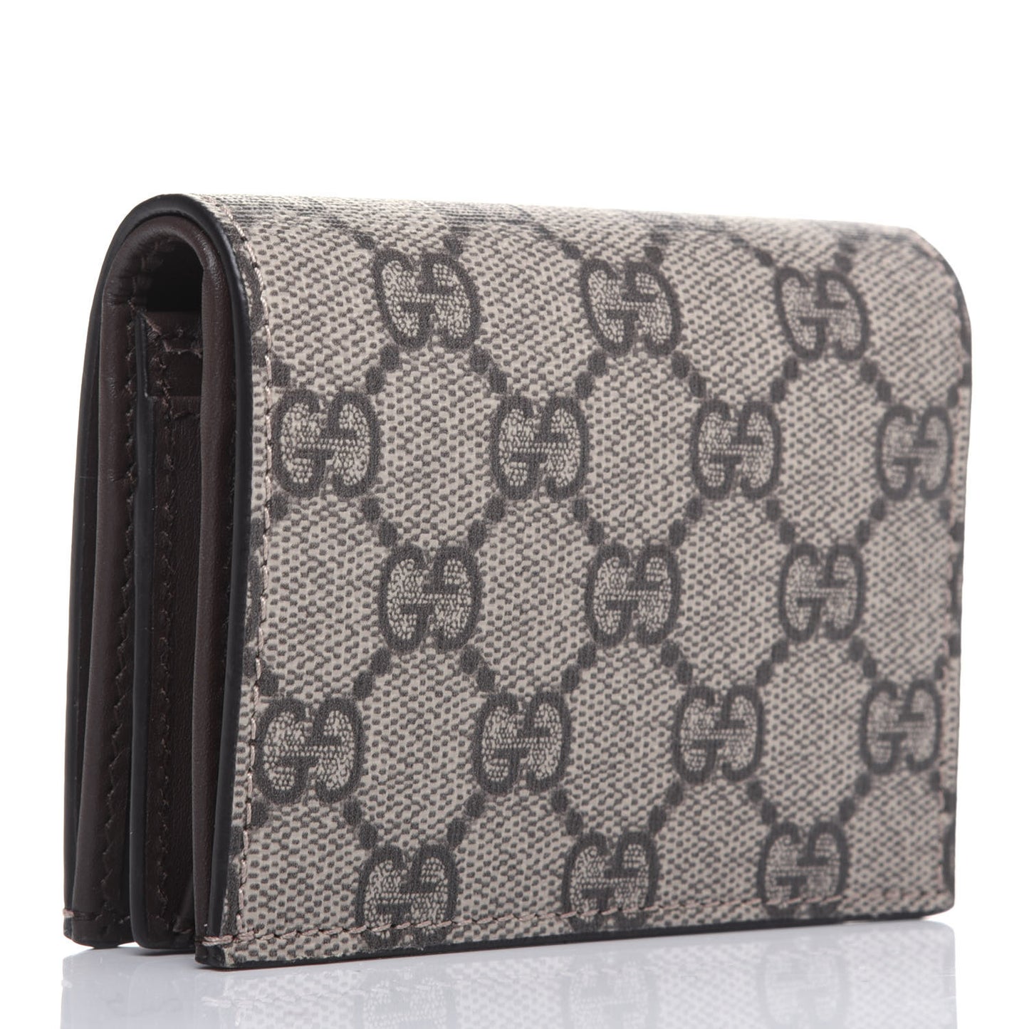 GG Supreme Monogram Card Case Beige
