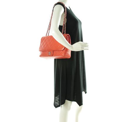 Chanel Lambskin Quilted Large Coco Rider Red 2 of 8