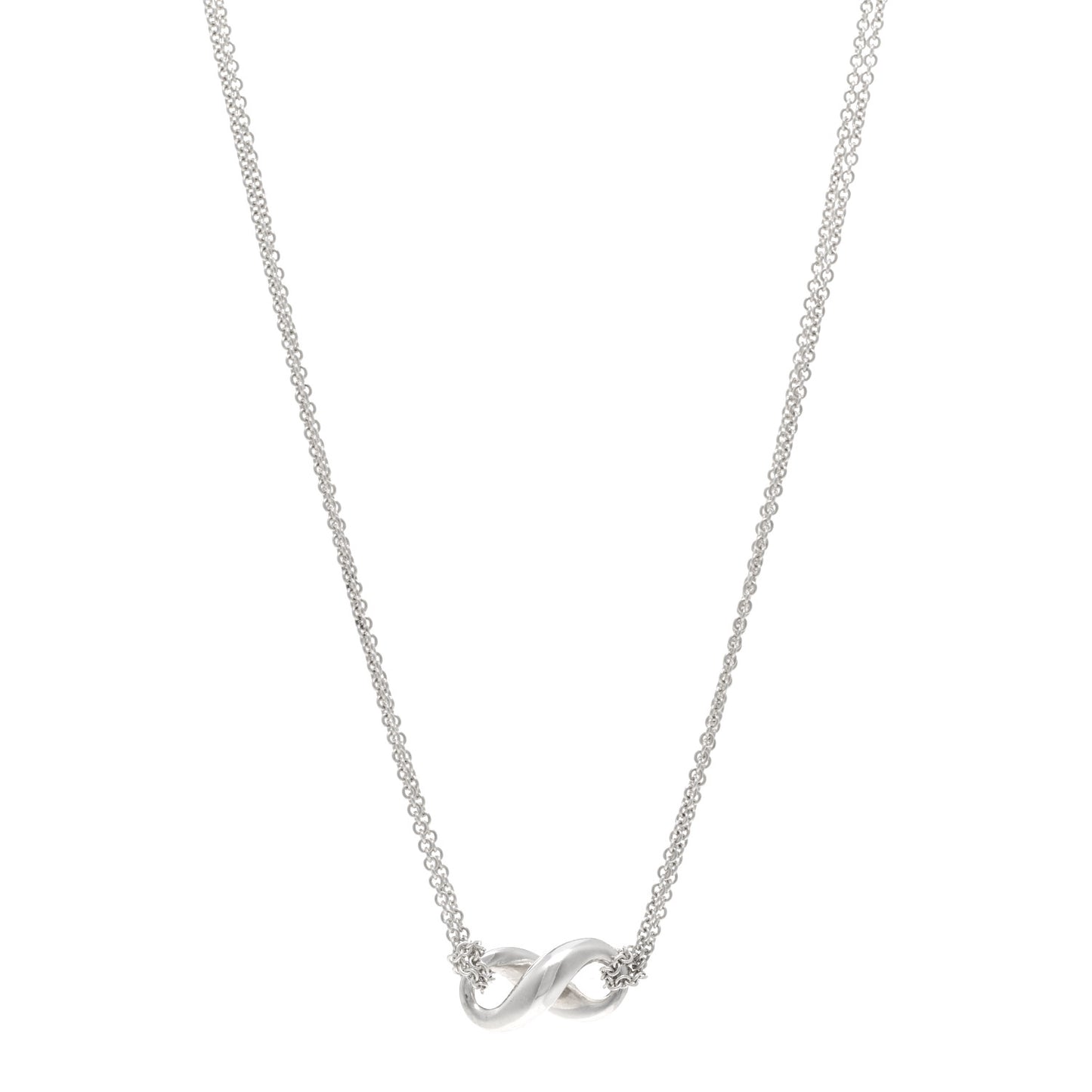 Sterling Silver Figure 8 Pendant Necklace